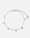 TOBILLERA Monedas Boho - Plata