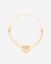 PULSERA Corazón Crema