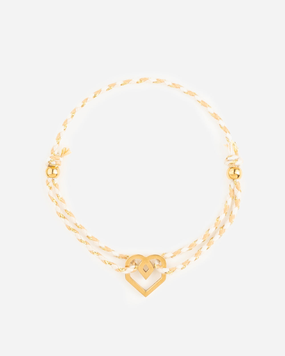 PULSERA Corazón Crema