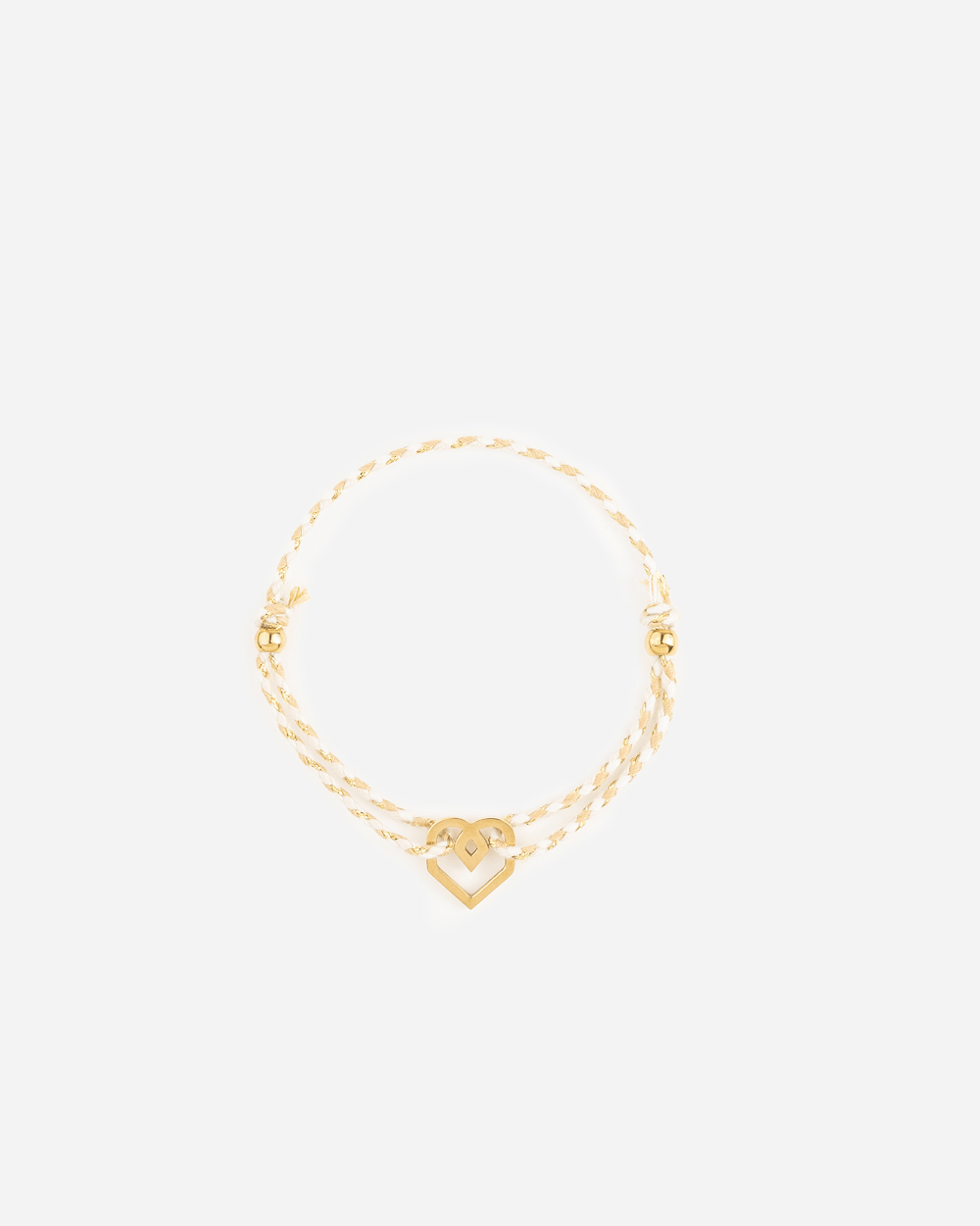 PULSERA Corazón Crema