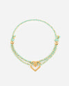 PULSERA Corazón Pistacho