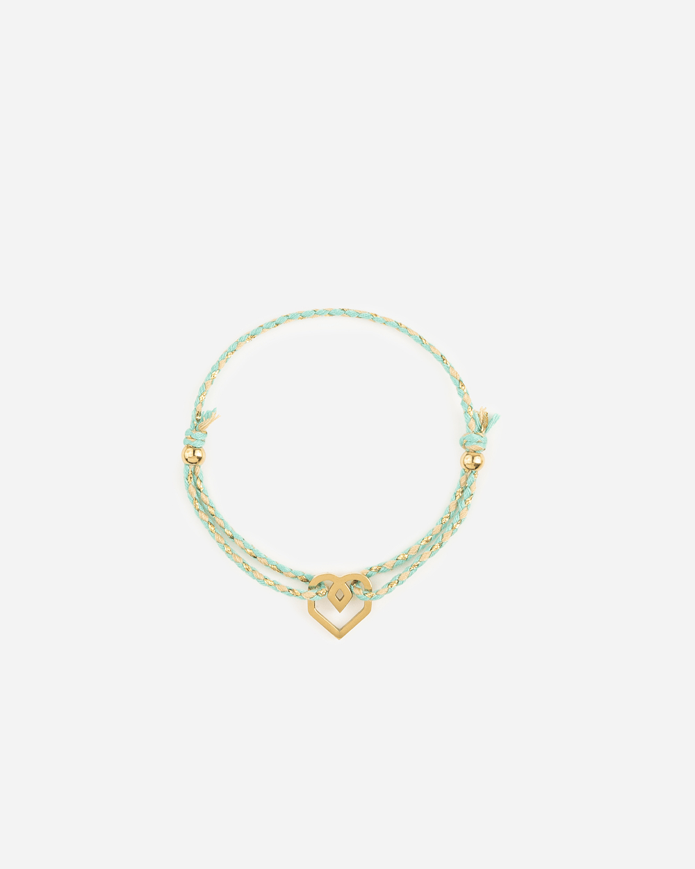 PULSERA Corazón Pistacho